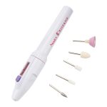 Elektrische Nagelfeile Drill Kit Tipps Maniküre Zehennagel Pediküre Salon Stiftform Maniküre Kit Nagelbohrer Puffer Pediküre Werkzeug mit 5 Bits