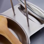 Edelstahl Pan Pot Rack Abdeckung Deckel Rest Stand Löffelhalter Home Küche Zubehör – Bild 4