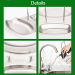 Edelstahl Pan Pot Rack Abdeckung Deckel Rest Stand Löffelhalter Home Küche Zubehör – Bild 5
