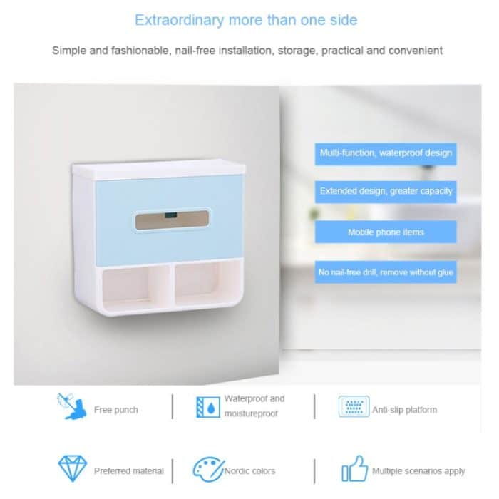 Badezimmer-Serviettenhalter-Tablett ohne Stanzen – Bild 3