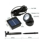 Outdoor Solar Spotlight Pool Garten Beleuchtung Landschaft Dualuse IP65 Solar LED-Licht – Bild 2