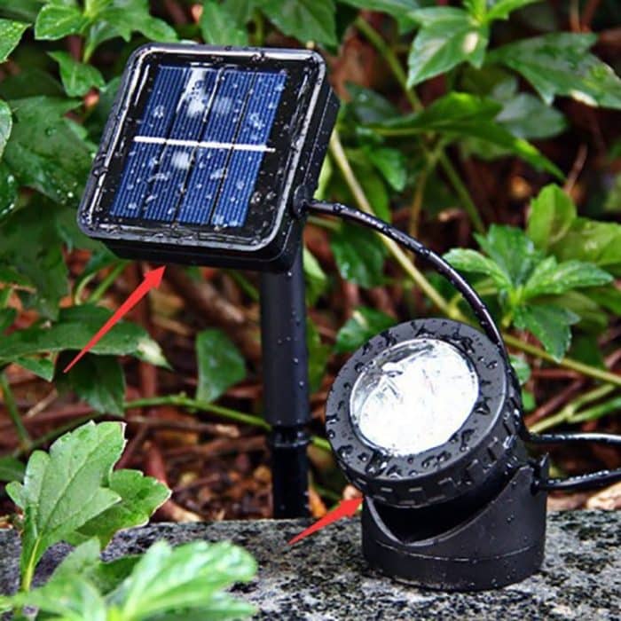 Outdoor Solar Spotlight Pool Garten Beleuchtung Landschaft Dualuse IP65 Solar LED-Licht – Bild 6