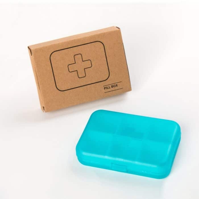 2 PCS Mini 6 Slots Tragbarer Vitamin-Medizin-Organizer – Bild 6