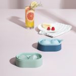 Eiskugelform, lebensmittelechtes Silikon, Eisgitter, Doppelkugel-Eisherstellungsform, Ball Shape(Blue), Ball Shape(Green, Ball Shape(Gray) – Bild 6