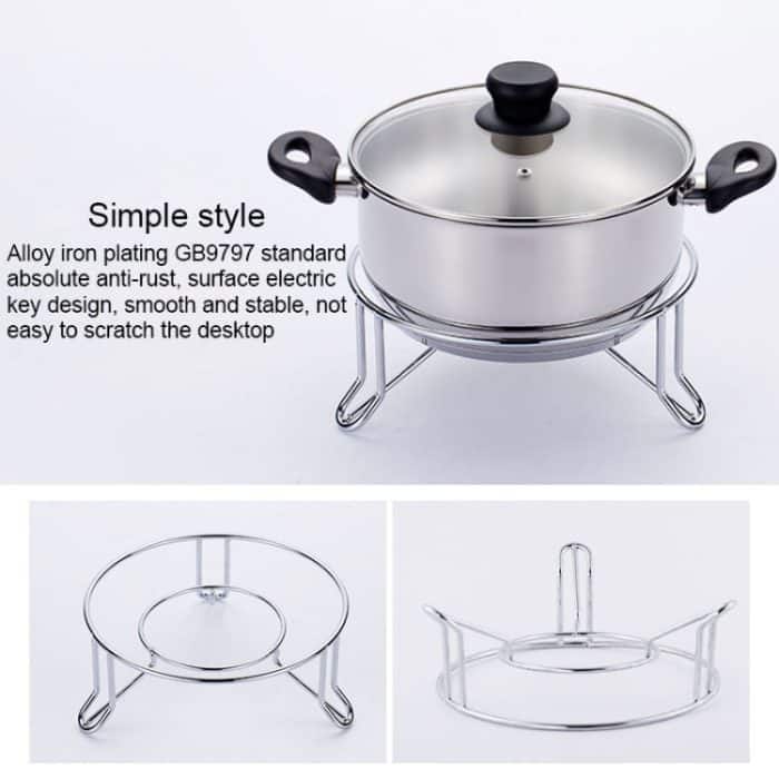 Pot Rack Wok Steamer Pot Matte Küchenregal – Bild 4