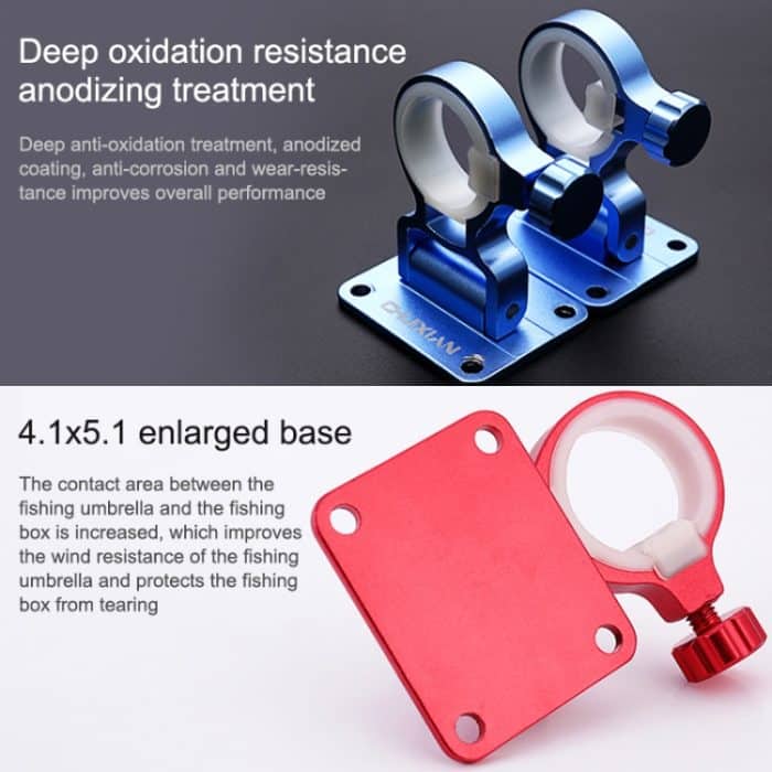 2 Stück geteilter Schirmständer für faltbaren Schirmständer, Angelbox – Bild 3