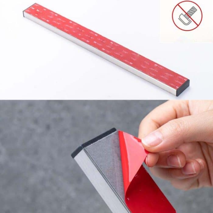 Edelstahl-Messerhalter, Küchenregal, magnetischer Saugmesserhalter, 30cm Red Gum, 30cm Free Nail Glue, 40cm Red Gum, 40cm Free Nail Glue, 50cm Red Gum, 50cm Free Nail Glue – Bild 9