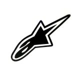 10 PCS Alpine Star Autoaufkleber Motorrad Auto Dekoration, Größe: 18x7,6cm