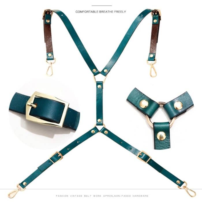 Männer Frauen Overalls Denim Schürze – Bild 5