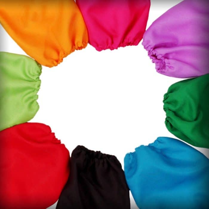 Kinder Cartoon Frosch Muster Schürze Zeichnung Ärmel Malerei Kleidung, Pink Small, Pink Large, Dark Red Small, Blue Cuff One Size – Bild 3