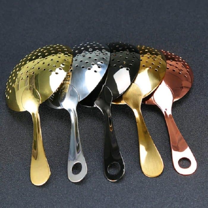 Edelstahl-Eisfilterlöffel, Barkeeper-Ausrüstung, Silver Without Holes, Silver With Holes, Black Without Holes, Black With Holes, Rose Gold Without Holes, Tyrant Gold Without Holes – Bild 5