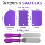 106-in-1 Kuchen-Drehteller-Set, Edelstahl-Dekorationsmund, Kuchendekorations-Backwerkzeug, 106 PCS/Set Purple, 106 PCS/Set Blue – Bild 7