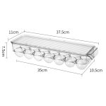 Küchen-Kühlschrank-Aufbewahrungsbox, Fach mit Deckel, Eier-Aufbewahrungsbox, 12 Grid, 14 Grid, 21 Grid – Bild 2