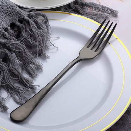 2 Stück Kuchen Obst Gabel Abendessen Salat Geschirr Edelstahl Gabel