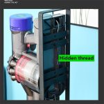 Für Dyson V7 / V8 / V10 / V11 Staubsauger Free Punch Storage Bracket – Bild 8