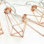 1,5 m 10 LEDs Retro Eisen Metall Diamant Home Decoration LED Lichterkette Licht – Bild 2