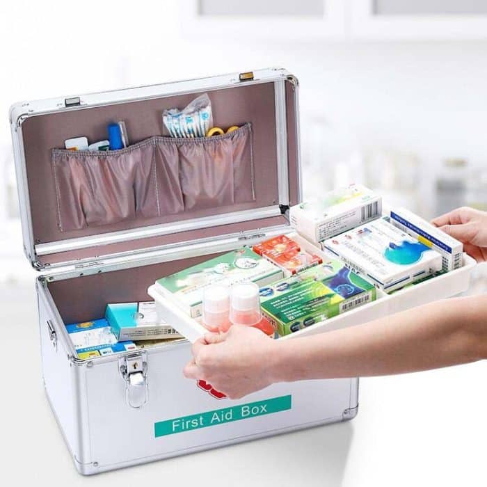 Notfall-Aluminium-Medizinschrank für Haushalts-Aluminiumlegierungs-Medizinbox-Unternehmen, 10 inch Small, 12 inch Mdeium, 14 inch Large, 16 inch Extra Large – Bild 4