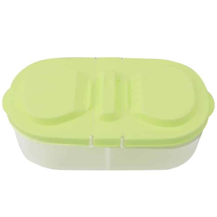 Aufbewahrungsbox für frisches Obst und Snacks, doppelzellige Clamshell-Crisper-Lebensmittelbox aus Kunststoff, Plastic Food Box – Bild 5