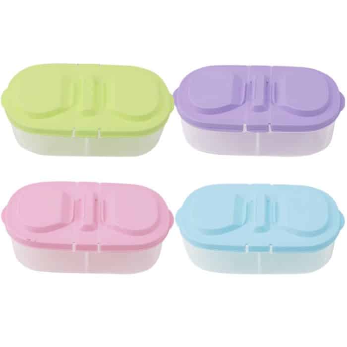 Aufbewahrungsbox für frisches Obst und Snacks, doppelzellige Clamshell-Crisper-Lebensmittelbox aus Kunststoff, Plastic Food Box – Bild 9