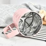 2 Stück Mehlsieb-Backwerkzeug, handgepresstes Mehlsieb – Bild 4