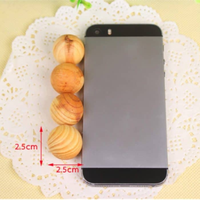 5 Stk. / Set hölzerne Anti-Schimmel-Mottenschutzmittel Insektenabweisende natürliche Kampferkugeln Holzkugeln – Bild 5