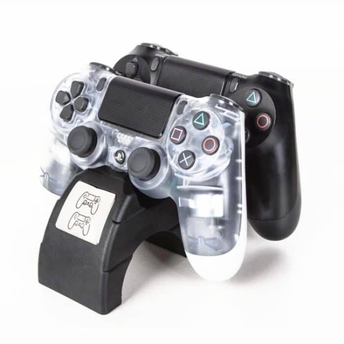 Für PlayStation 4 / PS4 Pro / PS4 Slim Wireless Controller LED-Anzeige Ladegerät Doppelgriff Dual USB-Ladedockstation Stand – Bild 3