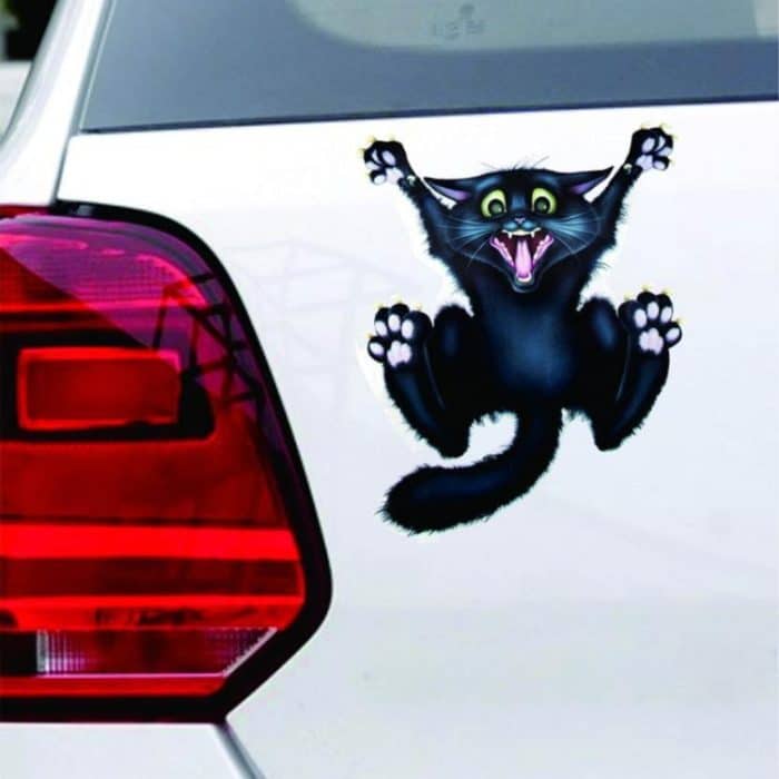 5 PCS Black Cat Pattern Halloween Auto Aufkleber Dekor – Bild 2