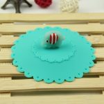 Staub- und auslaufsicherer Becherdeckel aus Silikon mit Cartoon-Elefant-Motiv – Bild 2