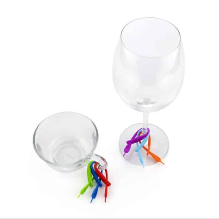 12 PCS / Set Weinglaserkenner Creative Silicone Wine Glass Mark – Bild 5
