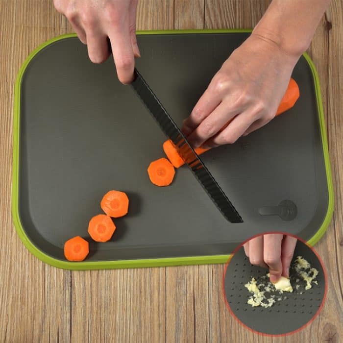 Multifunktionales, rutschfestes, doppelseitiges Schneidebrett, Obst-Kunststoff-Schneidebrett, Square – Bild 6