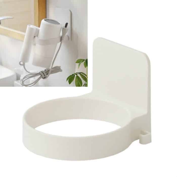 TBD0155172801A.jpg 5 Stück Badezimmer-Aufbewahrungsregal zur Wandmontage, Haartrocknerregal, Wall-mounted Hair Dryer Rack – Bild 1