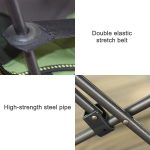 Tragbare Outdoor Klappliege Wild Angeln Camping Freizeit Hocker Edelstahl Klapp Strand Stuhl Möbel – Bild 4