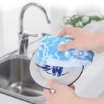 4 PCS / Set Mikrofaser bedruckte Blumen Tuch Reinigungstuch – Bild 6