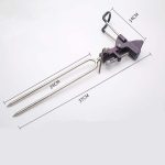 Edelstahl-Angelhalterung, Wurfrute, Meeresrute, Handrute, Angelrutenhalterung, B Gray, A Purple – Bild 3
