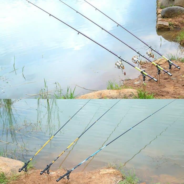 Edelstahl-Angelhalterung, Wurfrute, Meeresrute, Handrute, Angelrutenhalterung, B Gray, A Purple – Bild 6