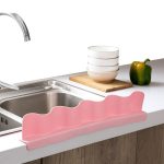 Home Kitchen Sucker Typ Spritzschutz Klappe Küchenwerkzeug Wasserabscheider, Water Separator(Gary), Water Separator(Pink) – Bild 4