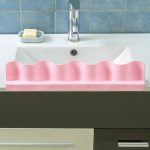Home Kitchen Sucker Typ Spritzschutz Klappe Küchenwerkzeug Wasserabscheider, Water Separator(Gary), Water Separator(Pink) – Bild 5