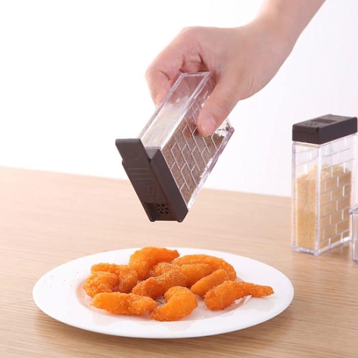 6 Stück Gewürzbox PP Salz Pfeffer Gläser Box Küche Gewürz Aufbewahrungsflaschen – Bild 7