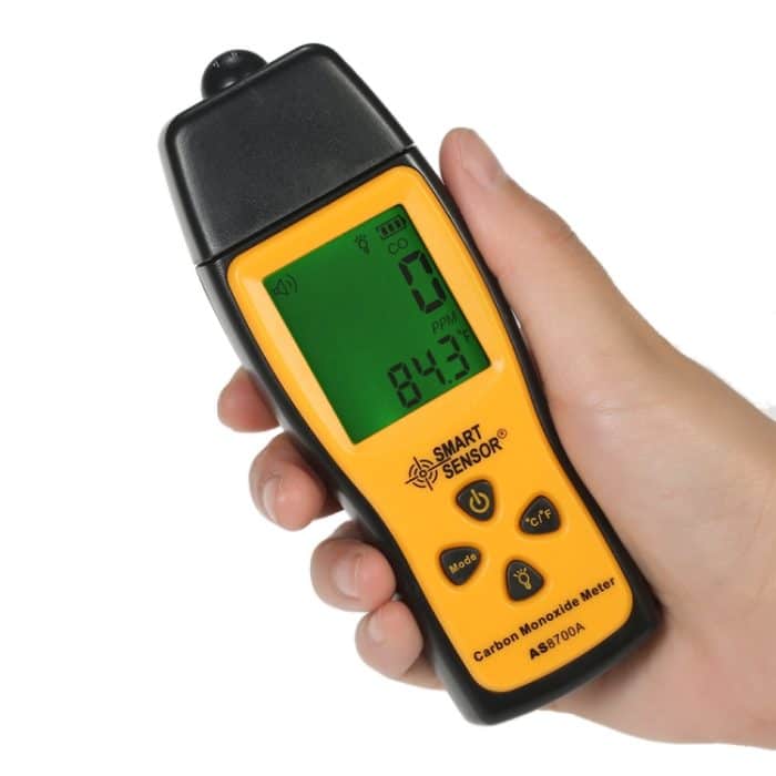 Smart Sensor AS8700A Handheld-Kohlenmonoxid-Meter hoher Präzision digitaler CO-Leck-Detektor-Analysator, Schalllichtalarm, Reichweite: 0-1000 ppm – Bild 1
