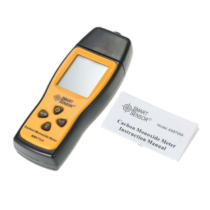 Smart Sensor AS8700A Handheld-Kohlenmonoxid-Meter hoher Präzision digitaler CO-Leck-Detektor-Analysator, Schalllichtalarm, Reichweite: 0-1000 ppm – Bild 2