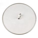 2 Stück Edelstahl-Ölschutzabdeckung, spritzwassergeschützte Netzabdeckung für Frittieröl, Pizzablech, Küchenhelfer, 33cm Oil Proof Cover – Bild 2