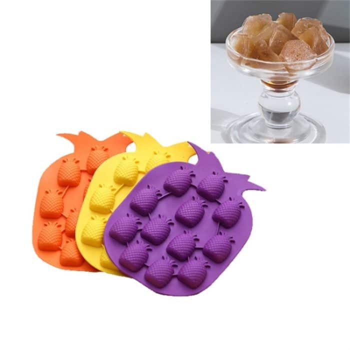 5 PCS Ananas Creative Silicone Ice Tray Eismaschine Eismaschine, zufällige Farblieferung – Bild 1