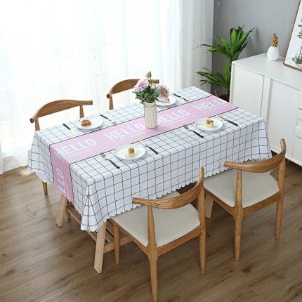 Drucken Kaffee Esstisch Tuch PVC wasserdicht ölbeständig Anti-Verbrühungs-Tischdecke, 140x200cm Dining Table, 140x220cm Dining Table