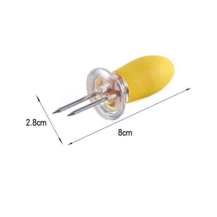 5 Paar Outdoor BBQ Edelstahl Maisgabel Obstgabel Maisgerät – Bild 4