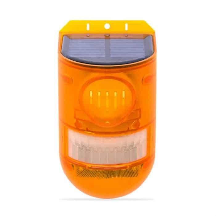 129 dB Solar-Alarmleuchte, menschlicher Körper, Induktion, Fernbedienung, Alarm, Bauernhof, Diebstahlsicherung, Antrieb, Objekt, Ton und Licht, Alarmleuchte, N911E English, N911C English – Bild 2