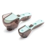 Küchenwerkzeug, Kunststoff-Messlöffel, verstellbares Backwerkzeug, Messlöffel, 1 Large 1 Small Set, 4 PCS Small, 3 PCS Large – Bild 2