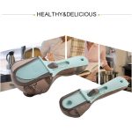 Küchenwerkzeug, Kunststoff-Messlöffel, verstellbares Backwerkzeug, Messlöffel, 1 Large 1 Small Set, 4 PCS Small, 3 PCS Large – Bild 7