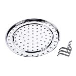 3-teiliges multifunktionales, wasserdichtes Regal, Dampftablett, Edelstahl-Dampfgitter, Käfig, Dampfblech, Dampfregal, 20cm, 22cm, 24cm, 26cm – Bild 4