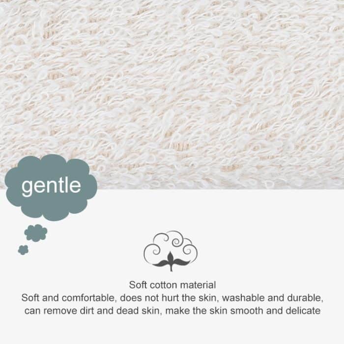 2 PCS besticktes Fasergewebe Schwammblock Peeling Badetuch – Bild 4