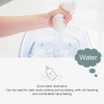 2 PCS besticktes Fasergewebe Schwammblock Peeling Badetuch – Bild 5